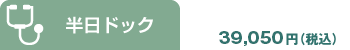 半日ドック 37,400円（税込）